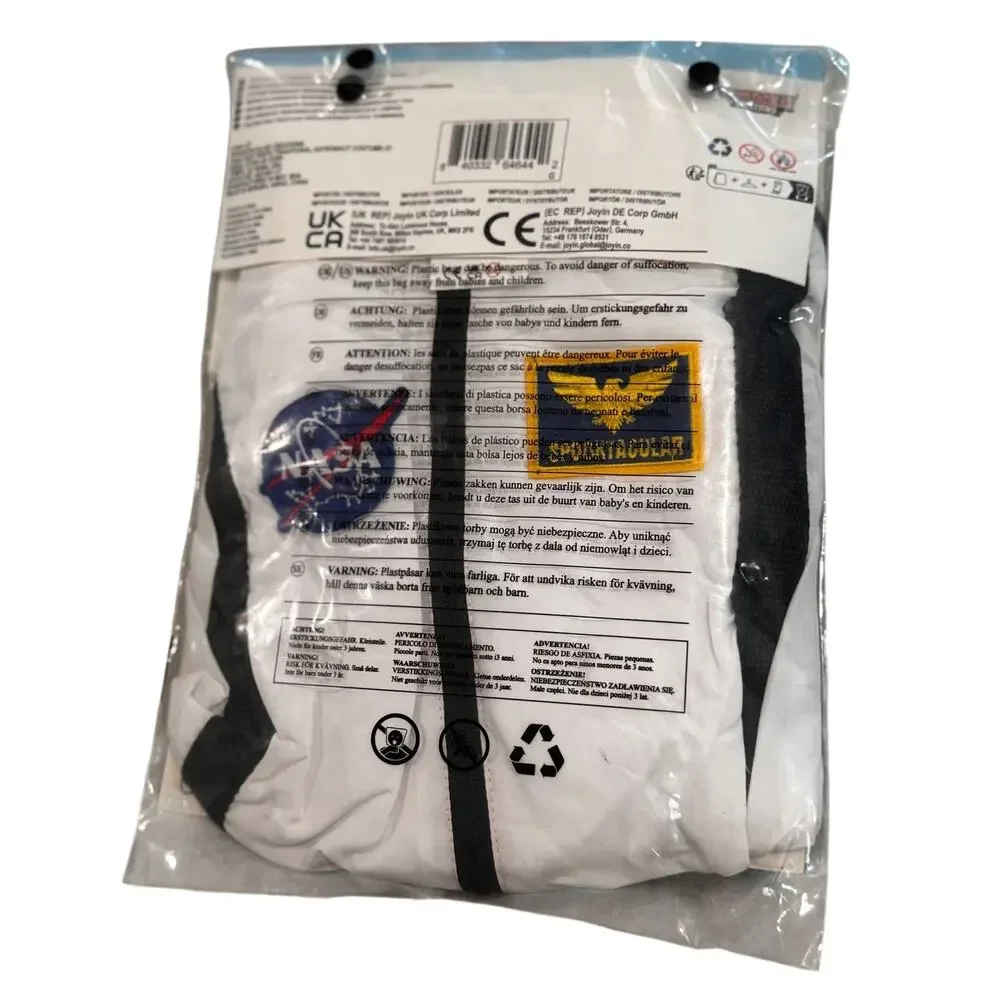 Spooktacular Creations Astronaut Costume Jumpsuit White Space Suit 3T (3-4 Yrs)